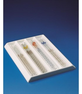 PIPETTE TRAY FOR DRAWER PVC, 426X300mm, 30mm H, 4 Compartments