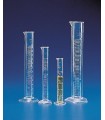 CYLINDER MEASURING T/F TPX, 100ml, Grad 10ml, Sub. 1ml, 31mm D, 249mm H, Tol +/- 1ml