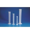 CYLINDER MEASURING T/F PP, 50ml, Grad 10ml, Subdiv.1ml, Tol. +/- 1ml, O.D.25.5mm D, 199mmH