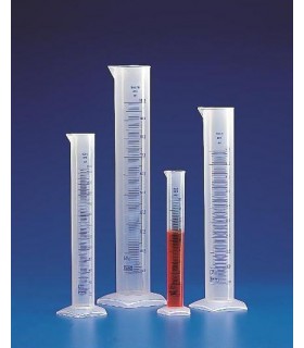 CYLINDER MEAS T/F BLUE GRAD PP, 1LT,Grad 100ml, Subdiv. 10ml, Tol. +/- 10ml, O.D. 66mm D, 439mm H