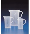 JUG GRAD T/F PP, 500ml, Div. 10ml, Start at: 100ml , 93mm D, 140mm H