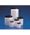 JAR, CYLINDRICAL, W/CAP, HDPE 1500ml, 111mm dia, 182mm H x87mm mouth