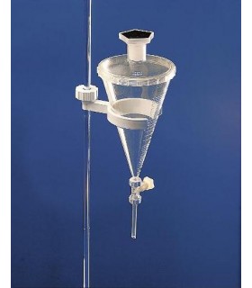 FUNNEL, SEPARATING TPX, 500ml, Grad 2/5/25ml, to level 20/50/500ml, NS DIN 29/32