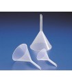 FUNNEL ANALYTICAL PP, 100mm D, cap 200ml, Stem: 82mm L, 11mm D