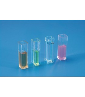 CUVETTE SEMI-MICRO L/F OPTICAL PS, 1.5ml, 10mm L 2 CLEAR SIDES, 45mm H, 11mm D