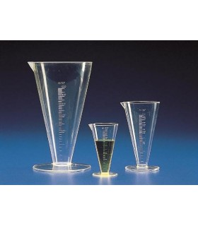 MEASURES CONICAL GRAD TPX, 100ml, Grad 2ml, 117mm H