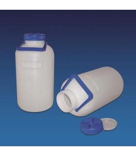 BOTTLE-STORAGE W/N HDPE, 10LT, Neck 98mm int,, 108mm ext, 210mm D, 415mm H