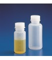 BOTTLE STD & CAP W/N PE, 100ml, Grad 20ml, 48mm D, 105mm H, MOUTH 24mm D