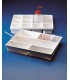 TRAY INPUT PVC, 5 COMPARTMENT, 304 x404 x64mm, Compartments: 100x185 (4),100x385 (1)
